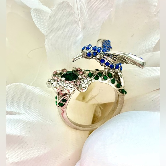 Hummingbird Ring Sterling Silver 925 - Picture 4 of 15